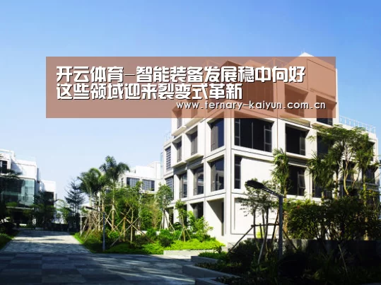 开云体育-智能装备发展稳中向好 这些领域迎来裂变式革新(图4) 开云体育
